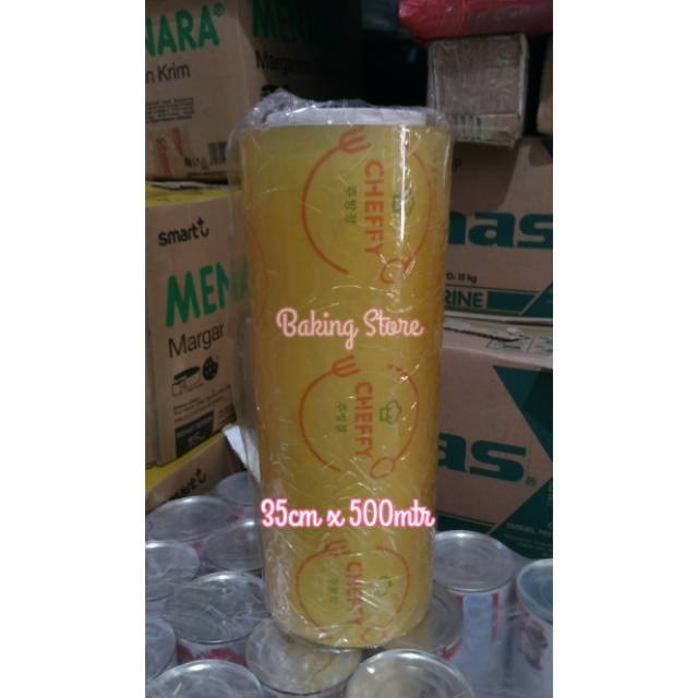 Plastik Wrapping - Cling Wrap Cheffy 35cm x 500 mtr - Gosend/Grab Only!!! !!!