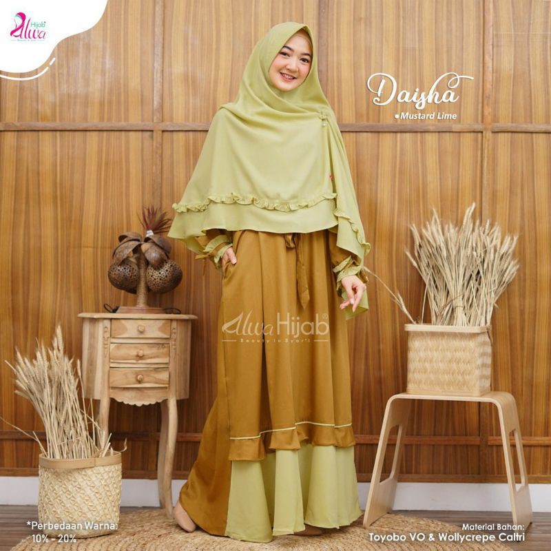 DAISHA SYARI set khimar // Madina syari // aisyah syari