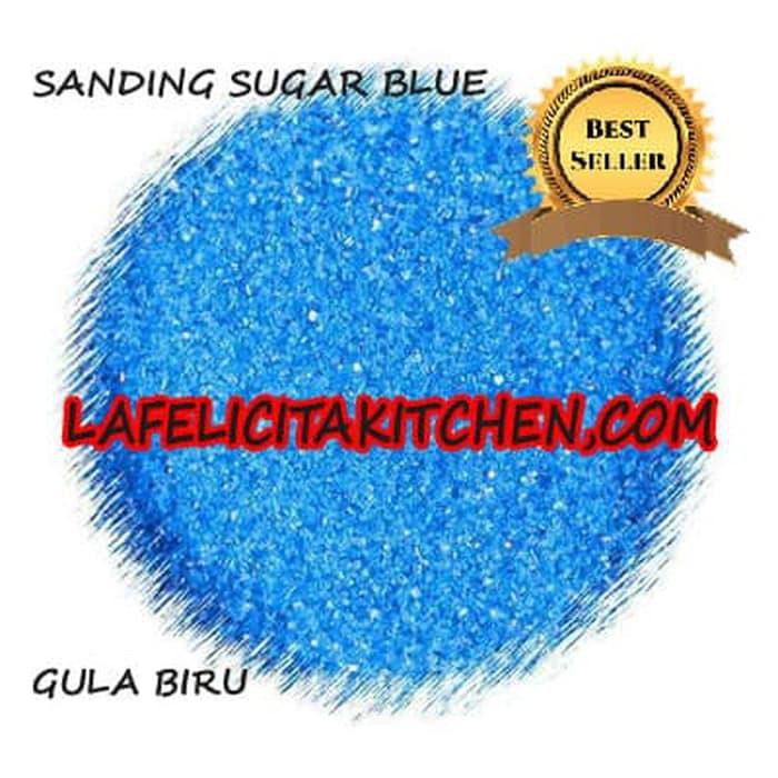 

10G BLUE BIRU SHINE GLITER SPRINKLES SANDING SUGAR GULA SPARKLING CAKE BERKUALITAS