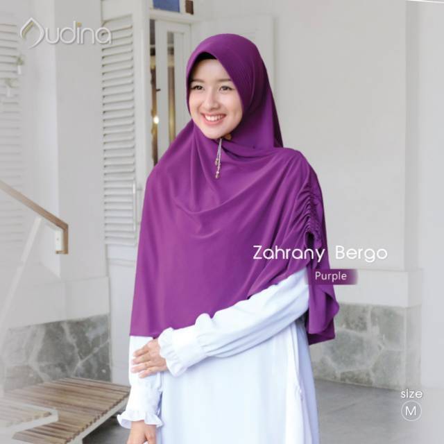 BERGO/HIJAB JERSEY PREMIUM KERUT SAMPING ZAHRANY by AUDINA