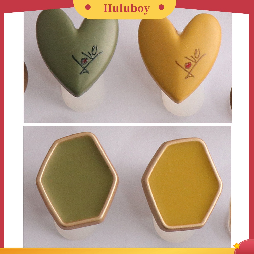 Huluboy Huluboy♡ 8pcs / Set Pemisah Jari Kaki Bentuk Hati / Kotak Bahan Silikon Untuk Pedicure DIY