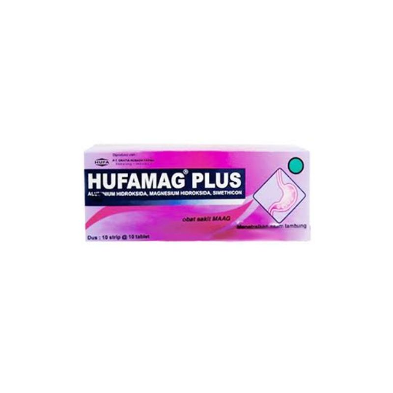 Hufamag Plus Tablet / Obat Maag / Asam Lambung / Gastritis / Hufamag