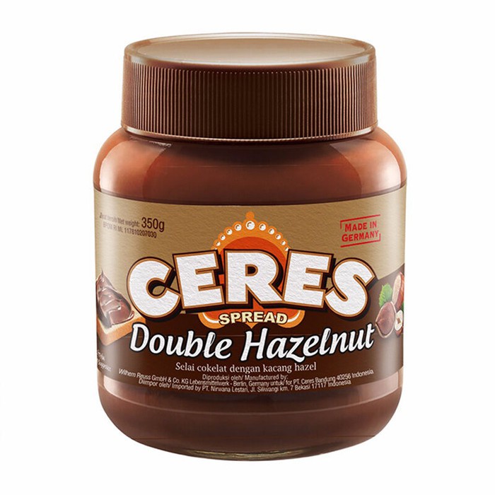 

CERES CHOCO SPREAD DOUBLE HAZELNUT 350G