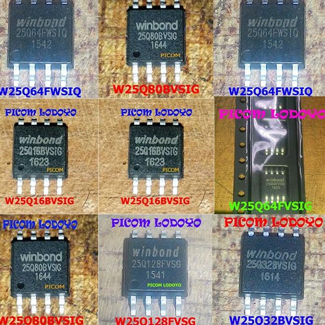 ヤ IC Memory Eeprom Sudah Isi Flash Program Firmware Bios Eprom 25Q40 25Q80 25Q32 25Q64 25Q128 25Q256