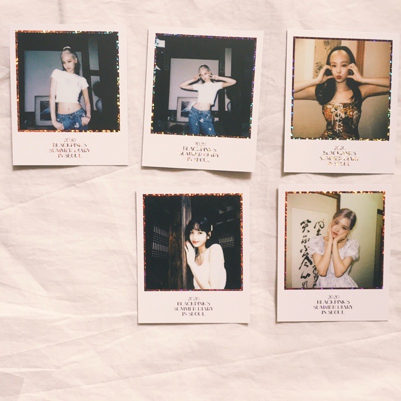 BLACKPINK SUMMER DIARY 2020 IN SEOUL DVD JENNIE LISA ROSE JISOO PC POLAROID UNSEALED SHARING