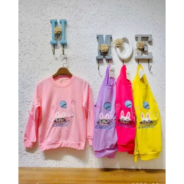 Sweater Anak Perempuan Import Premium / Bahan Cattun 100% Import / ( usia 6 tahun _12 Tahun )