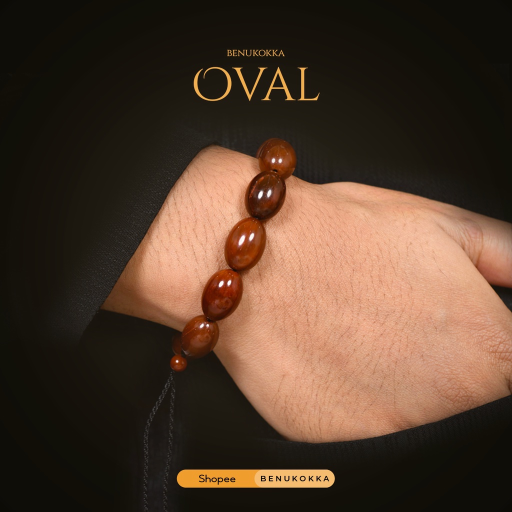 Gelang Kaokah Asli Oval BENUKOKKA Kayu Koka Kokka Kaoka Kokah Kauka Kaukah GARANSI SELAMANYA