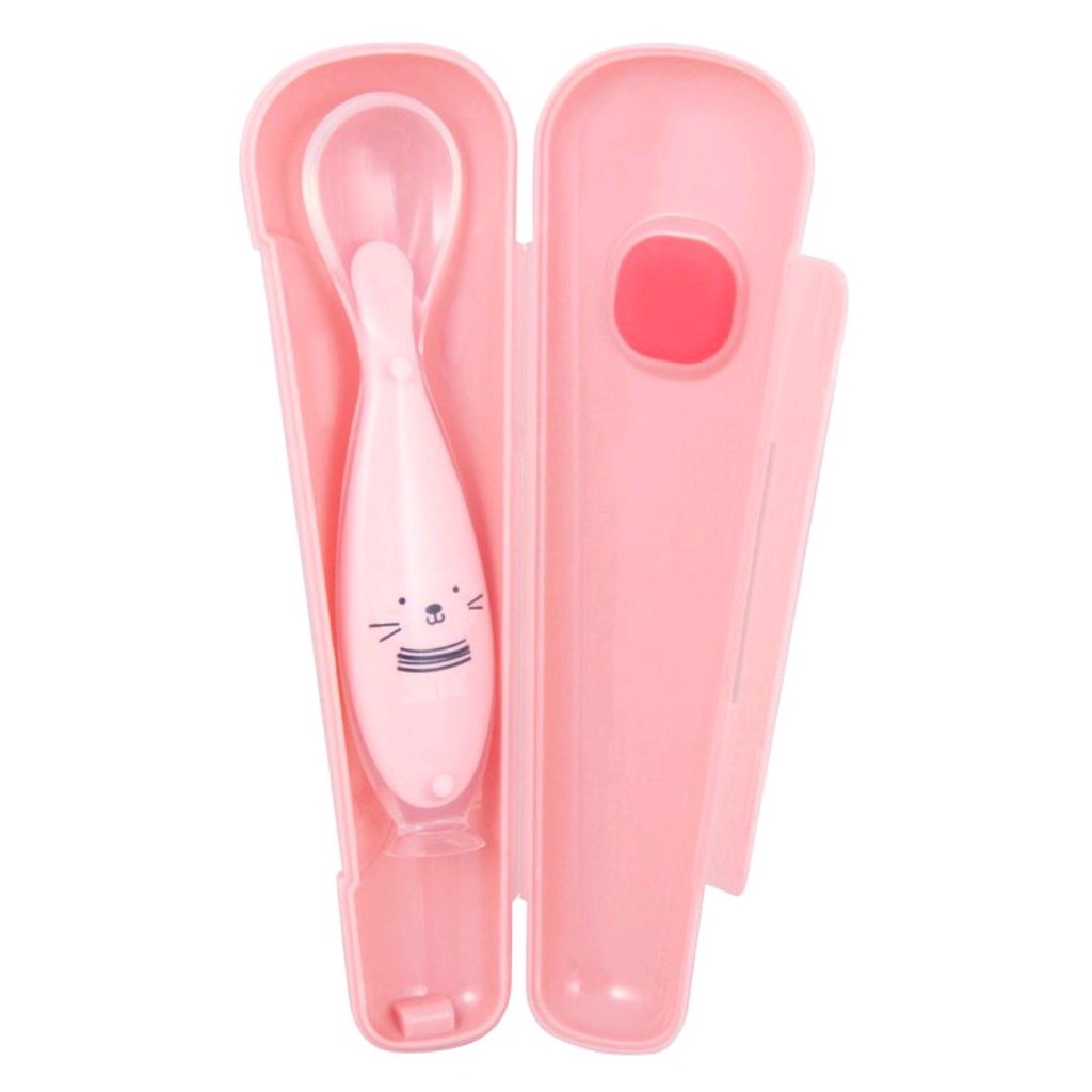 BABYQLO SILICONE BABY SPOON BQ SP 8003 / SENDOK MAKAN BAYI