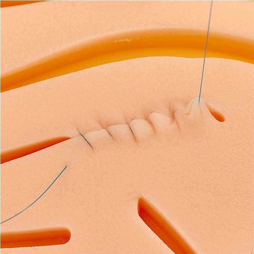 Practice Skin Silikon Pad - Model Kulit Sutura Latih Jahit Luka Medis Wound Suture Hecting Medical Kit