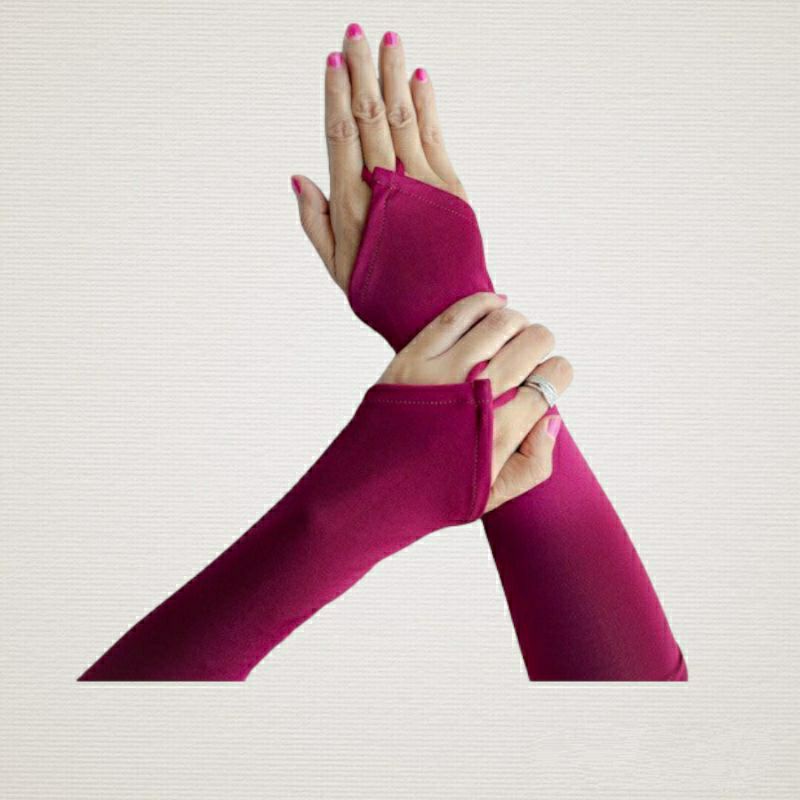 Handsock Cincin / Manset Tangan Cincin Polos Bahan Jersey