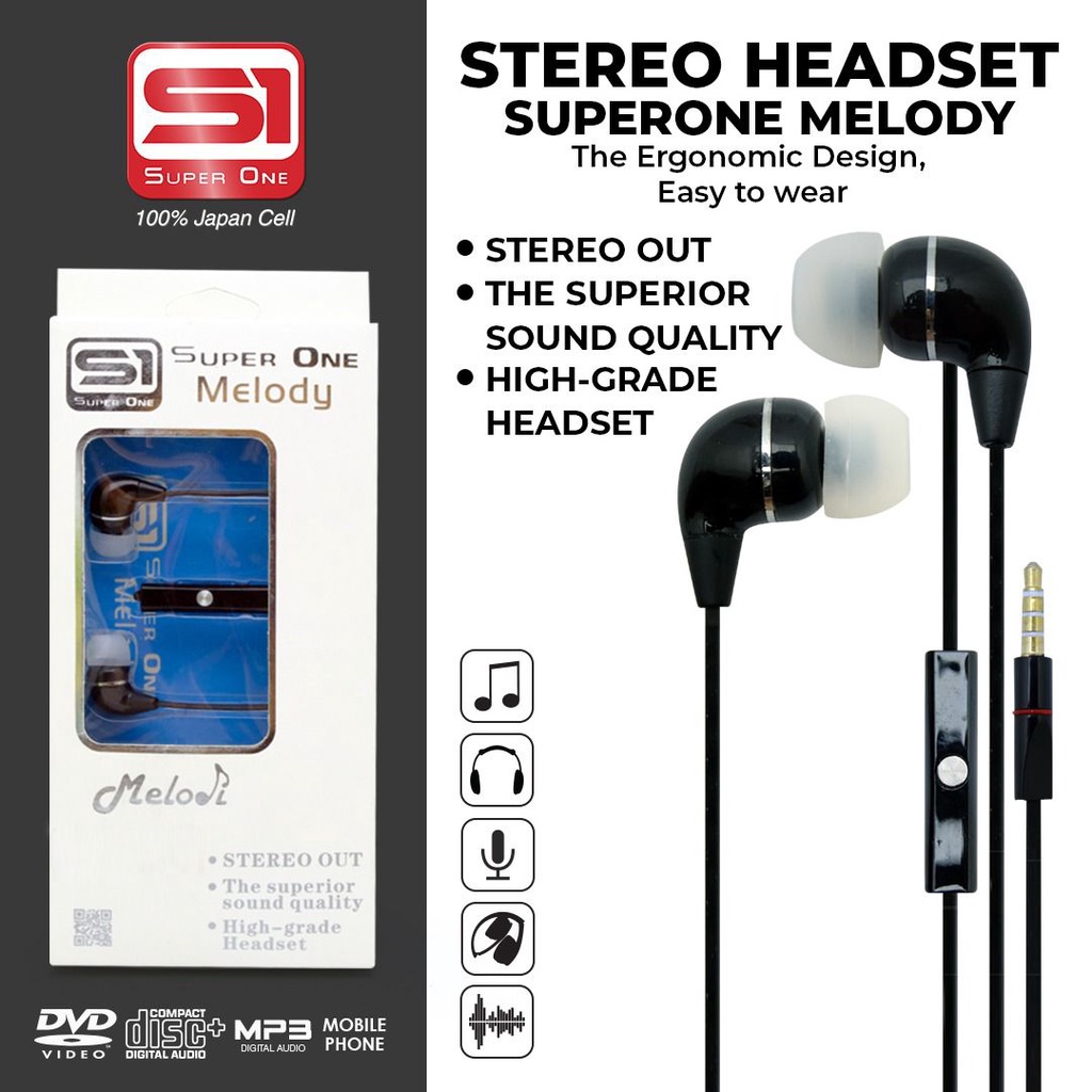 Handsfree Headset Melody HF MP3 Xtra Bas