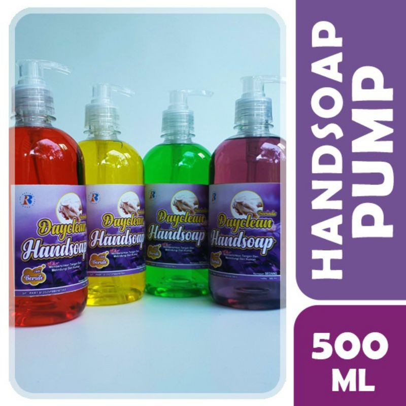(AMAREN)-SABUN CUCI TANGAN / HANDSOAP KEMASAN BOTOL PUMP / BOTOL PUMP 500ML / SABUN PEMBERSIH TANGAN