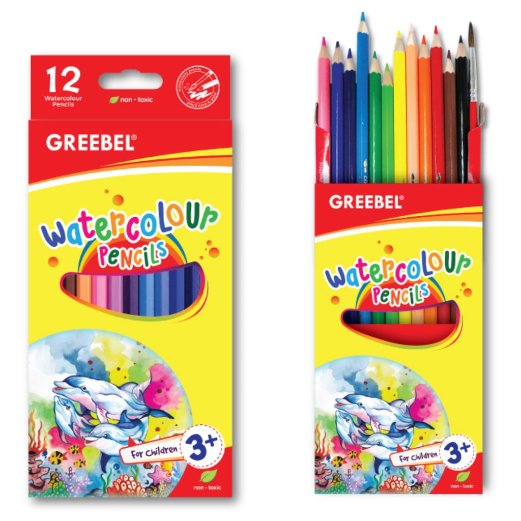 

Watercolour Pensil Warna Grebeel Water Colour Kuas Cat Air