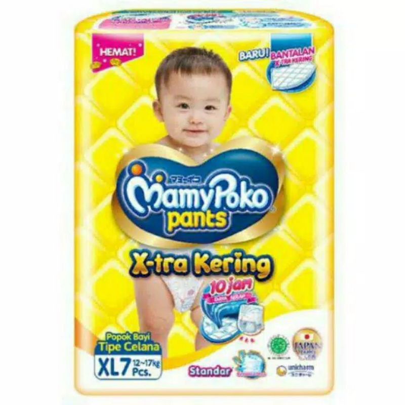 Mamypoko Pants XL7 E-tra Kering Celana