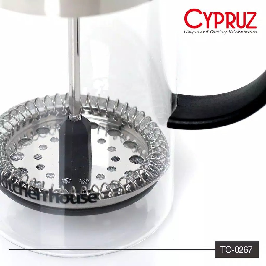 CYPRUZ TO 0267 - Coffee Plunger French Press - Pembuat Kopi 350 ml