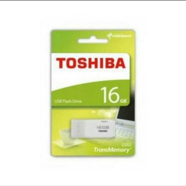 FLASHDISK TOSHIBA 16GB  / Flashdisk TOSHIBA 16GB Packing Hijau