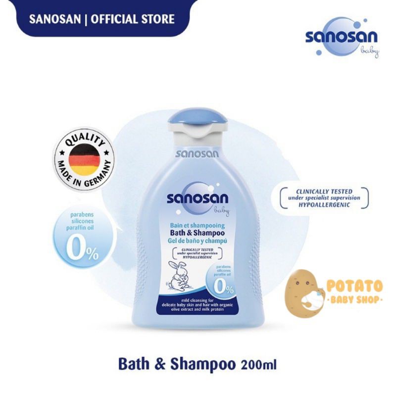 Sanosan Bath &amp; Shampoo 200ml