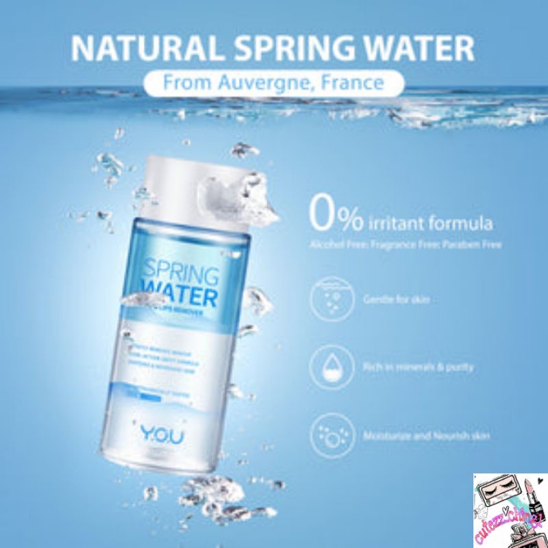 ☃️Cutezz_Ching1☃️YOU Spring Water Eyes &amp; Lips Remover 80ml