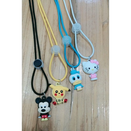 Tali masker 2 in 1 boneka  gantung strap masker kalung masker