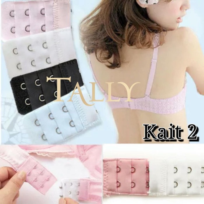 Tally Bra Extension 2 Pengait - Sambungan Pengait Bra Dengan 2 Kait