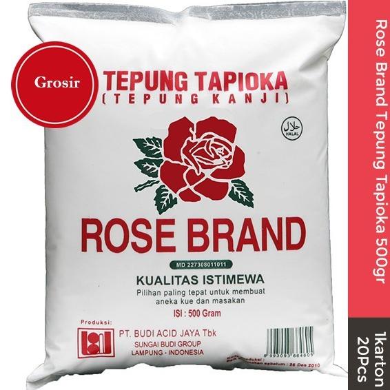 

ROSE BRAND TEPUNG TAPIOKA 500GR 1 KARTON GROSIR
