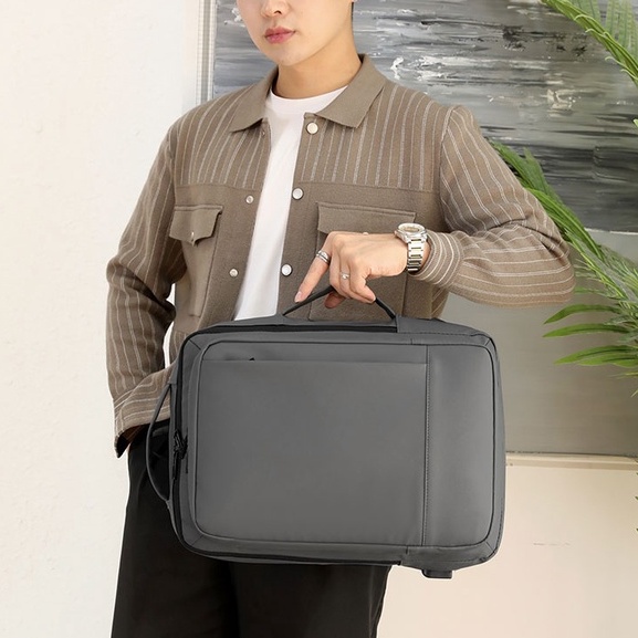 Tas Ransel Laptop Backpack dengan USB Charger Port Tas kerja Pria Wanita Exclusive muat laptop 13 14 15 15,6 inch notebook bagus import bahan Polyester tas bandara airport tas profesional muda tas kantoran kantor tas tangan 2 koper pelindung laptop
