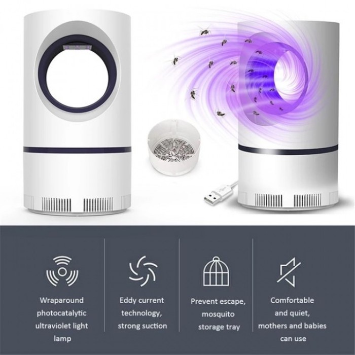 Lampu Pembunuh Nyamuk Mosquito Killer Lamp Purple Vortex LED