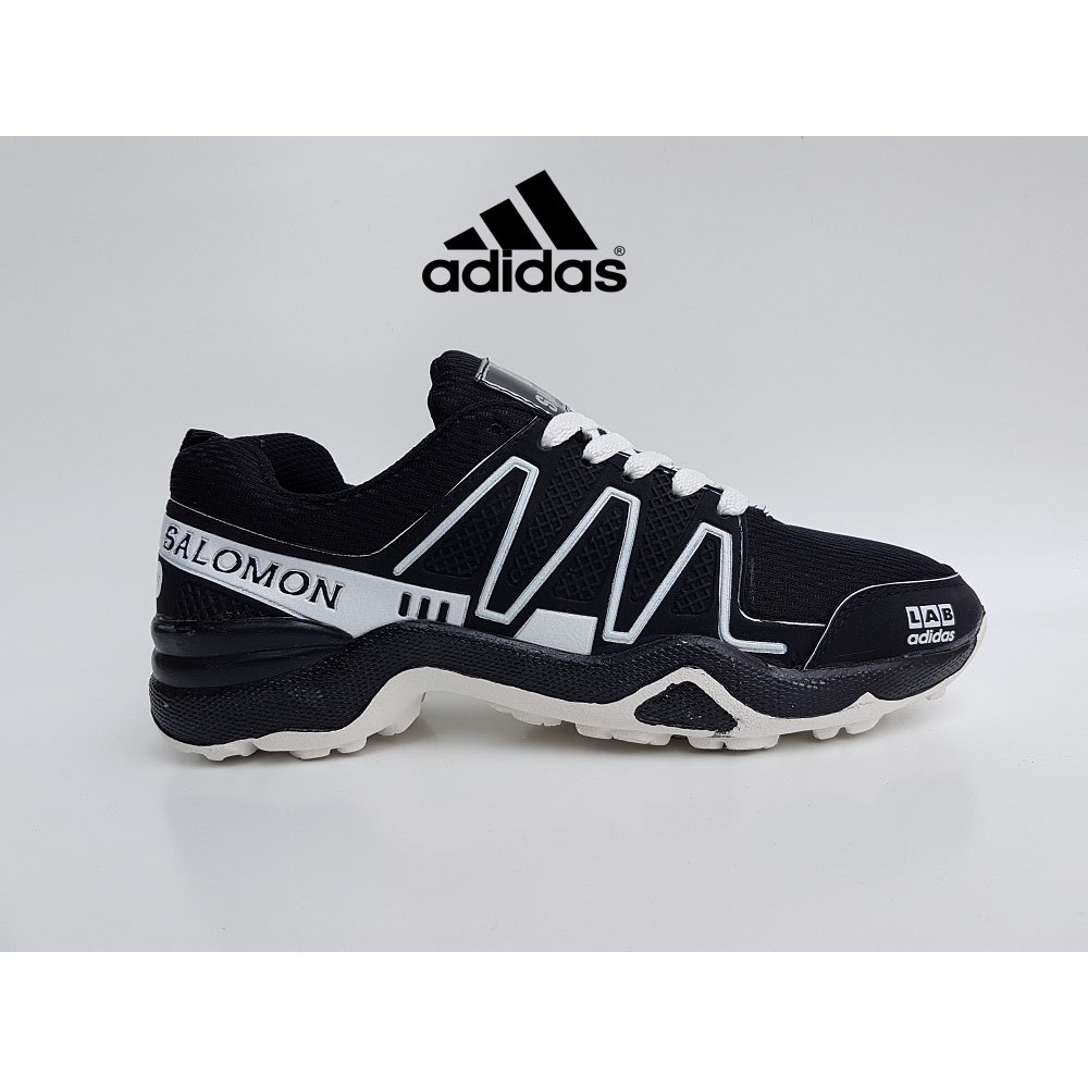 SEPATU SPORT ADIDAS SALOMON LAB HITAM PUTIH / SNEAKERS