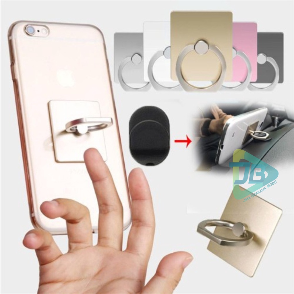 RT16 iRING RING STAND HP POLOS CINCIN PENYANGGA PEGANGAN HANDPHONE UNIVERSAL JB5232