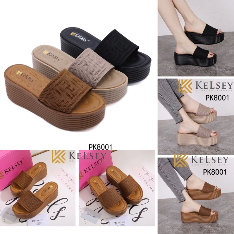 RESTOCK!! NICOLE  Wedges Sandals 7cm Kelsey Sandal Wedges Wanita PK8001