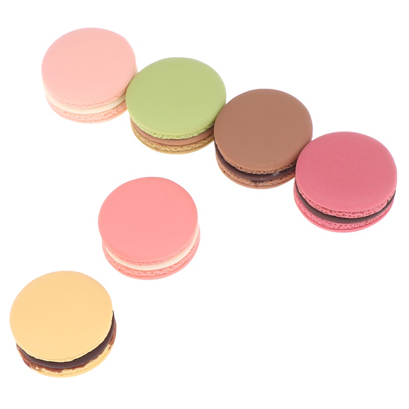 10pcs / set Mainan Miniatur Macarons French Untuk Aksesoris Rumah Boneka 1 / 12