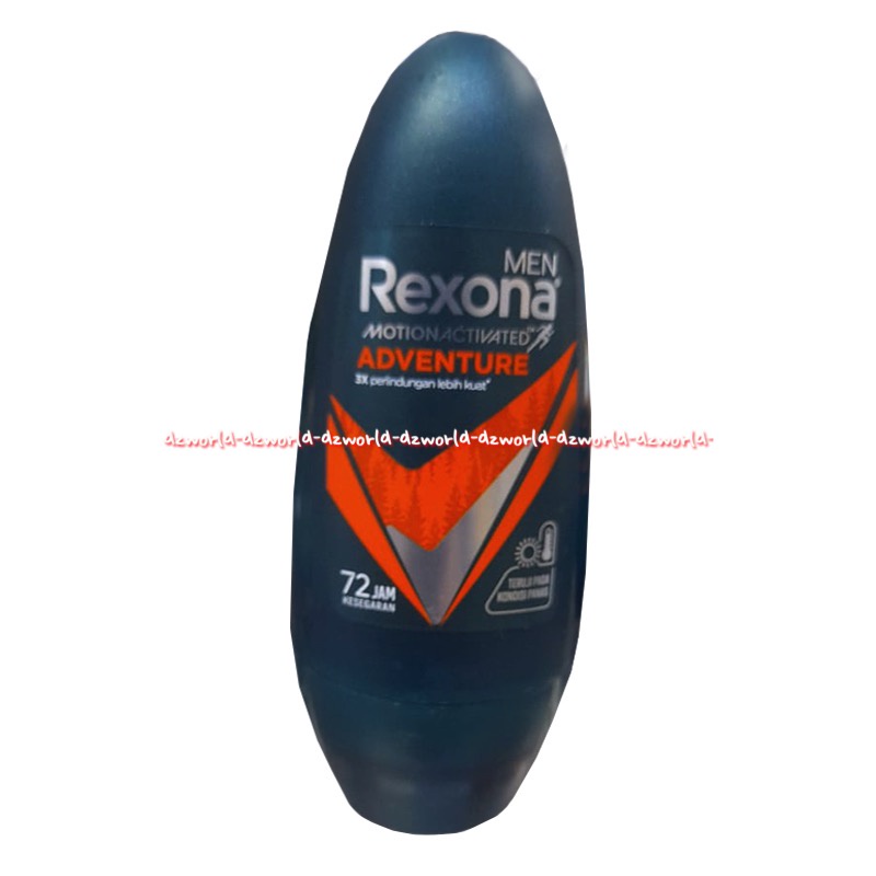 Rexona Men Ultra recharge Men Adventure 72H Rexona Roll on Untuk Pria Orange Kuning 45ml Rexona Men's Deodoran Pria Deodorant