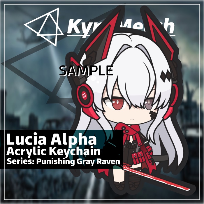 Keychain Punishing Gray Raven Lucia Alpha
 | KyraMerch Anime Fanmerch Dealer