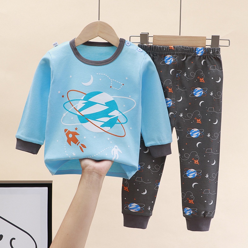 (0Bln-4Thn) COD Setelan Piyama Bayi / Setelan Piyama Lengan Panjang / Piyama Anak Import / Baju Tidur Bayi Import / Pajamas Anak Import / Baju Tidur Anak Import -PY47