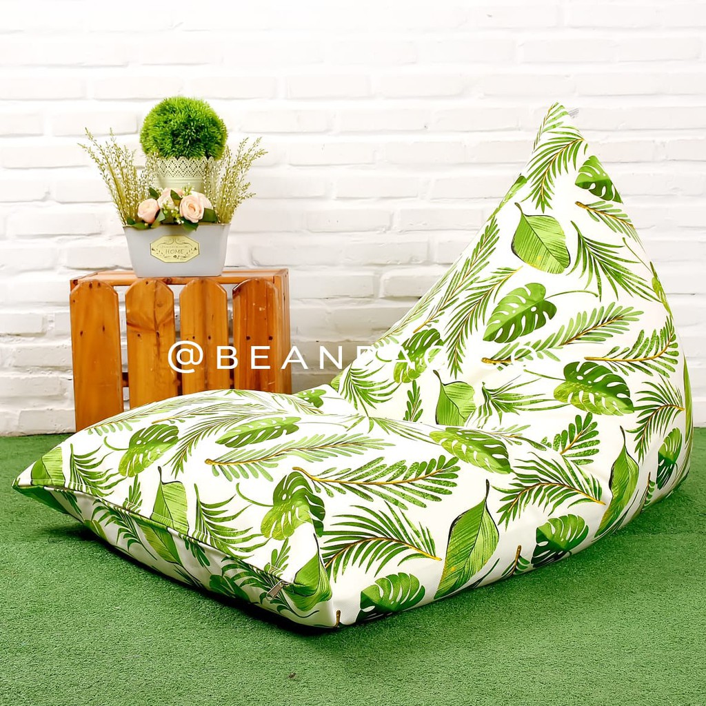 Bean Bag Kursi Santai Triangel Bahan Canvas Premium Plus Isi Murah Banget Shopee Indonesia