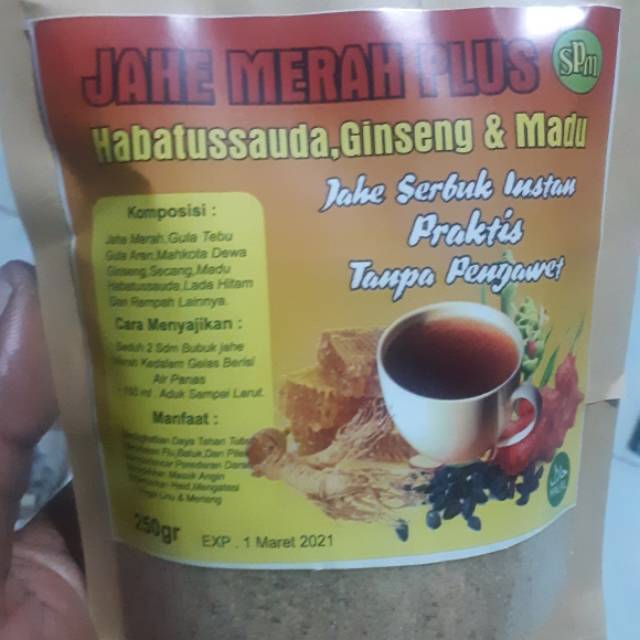 

Jahe merah plus ginseng &madu