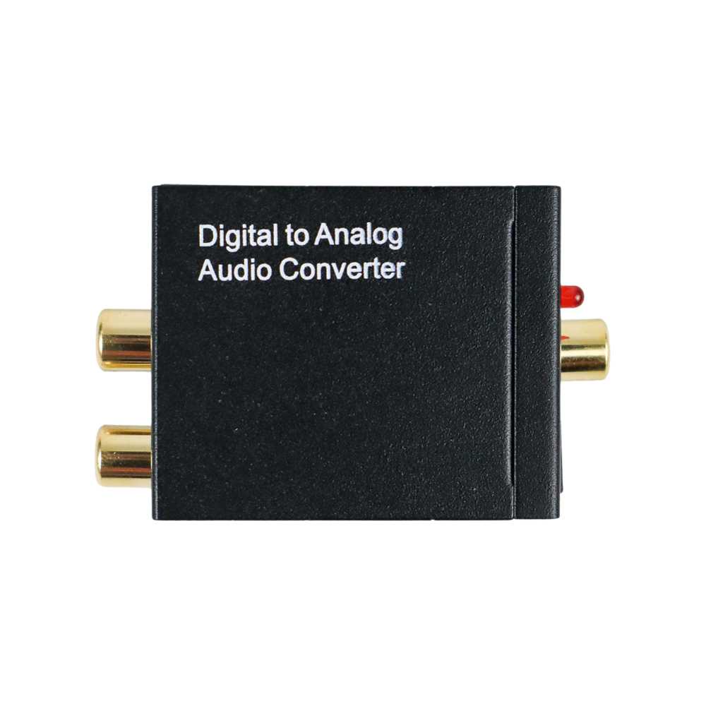 Converter Konverter Audio Coaxial Toslink Kabel Optik ke 3.5mm AUX RCA