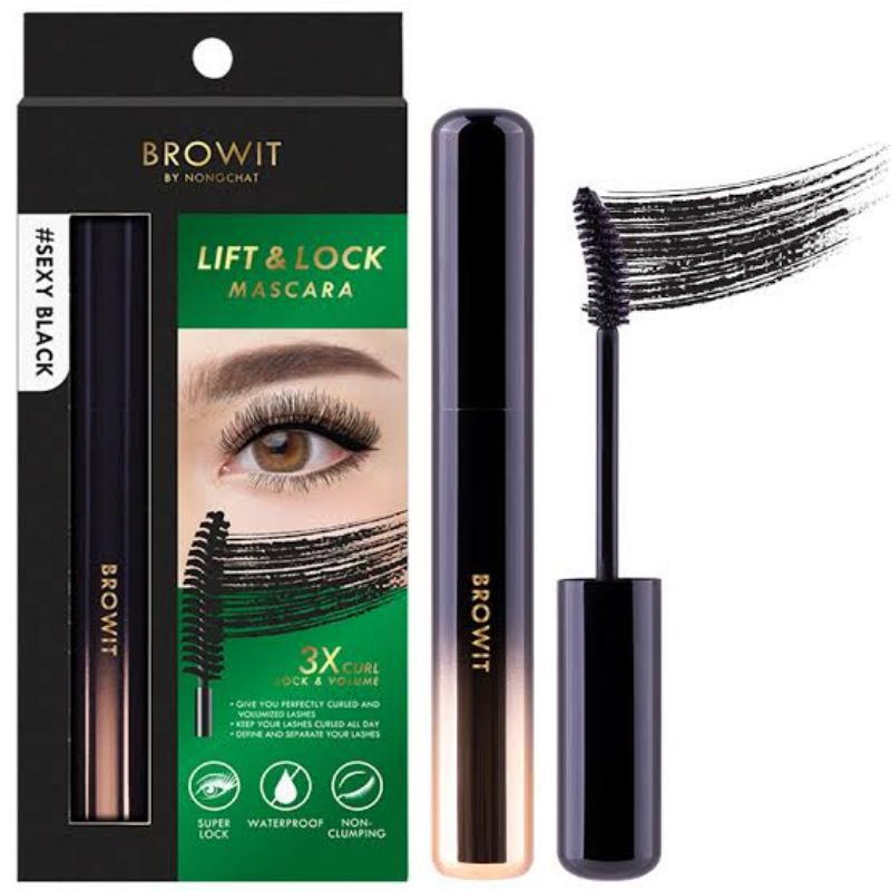 Browit by Nongchat Lift &amp; Lock Mascara Sexy Black