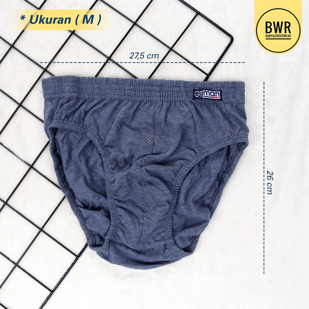 [ 3pc ] Celana Dalam Pria GT Man GMN GMY GMX Spandek 708 GTK09 / CD Pria / Celana Dalam Dewasa / Sempak Pria Karet Kerut | Bwr