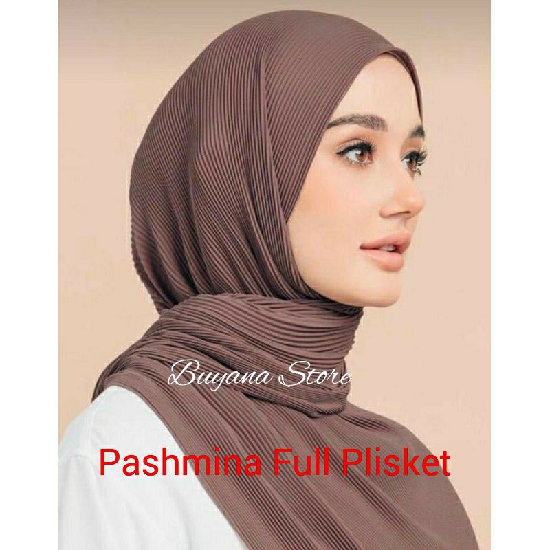 PASHMINA PLISKET CERUTY BABY DOLL PREMIUM/PLEATED SHAWL