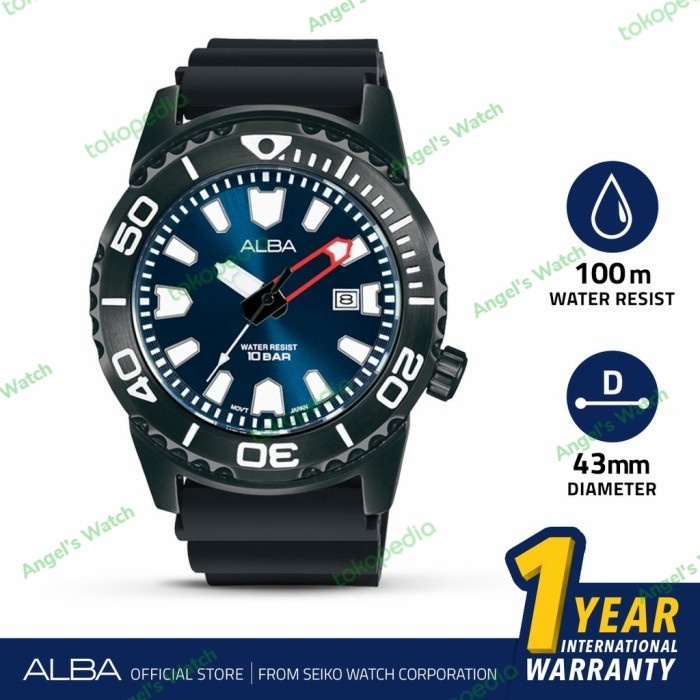 jam tangan alba pria AG8M11X1 AG8M11 alba men