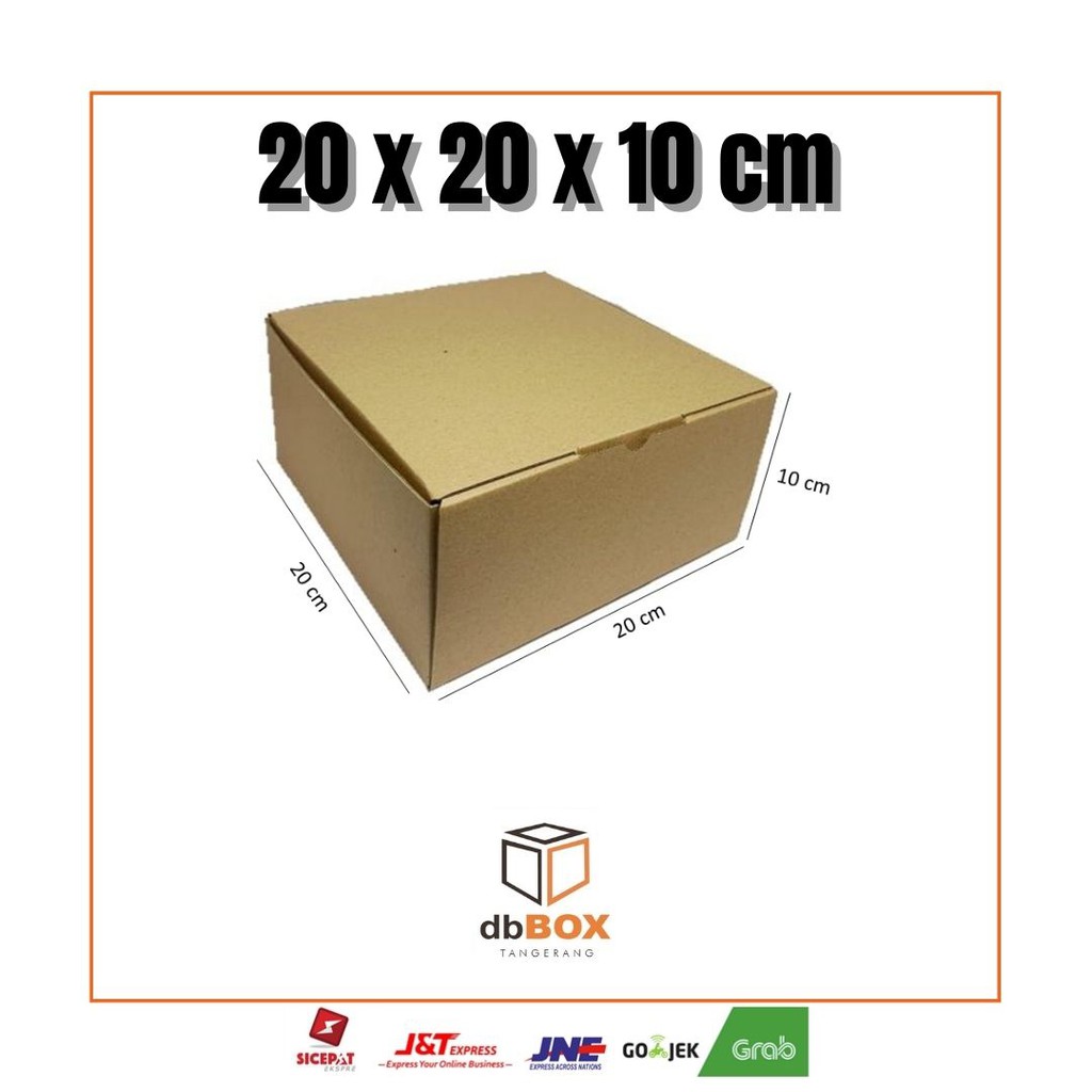 

Kardus 20x20x10 cm | Box Die Cut dan Easy Usage | Box Kue Tart | Box Aksesoris | Box Pizza