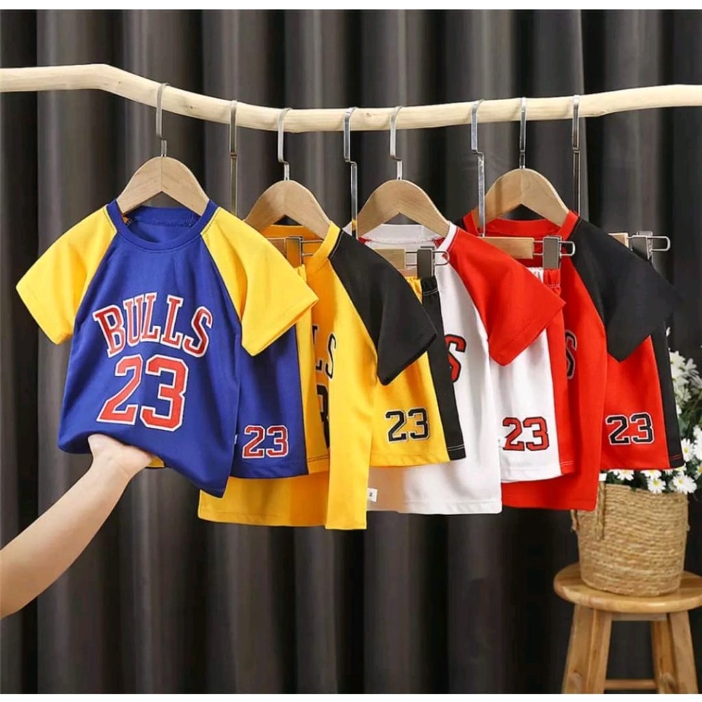 SETELAN BAJU ANAK LAKI LAKI PEREMPUAN UMUR 1-5 TAHUN SETELAN NBAA KIDS BAJU BASKET ANAK ATASAN ANAK KAOS ANAK KEKINIAN ATASAN ANAK TERLARIS BAJU ANAK TRENDY BISA PILIH WARNA