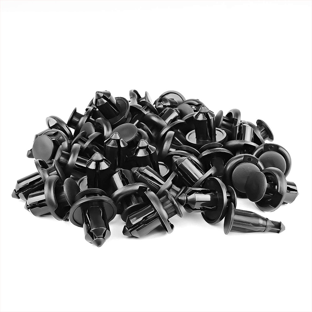 100 Pcs Klip Sekrup Buckle Kunci Ekspansi Bumper Fender lining Bagasi Mobil Universal Bahan Plastik