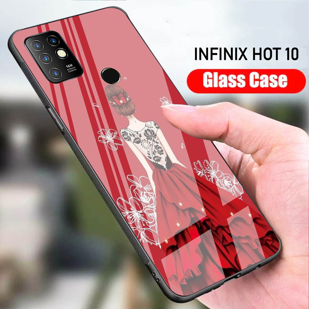 Case Infinix Hot 10  (Softcase Glass Kaca) Infinix Hot 10 (Case Hp) Infinix Hot 10 (S05)