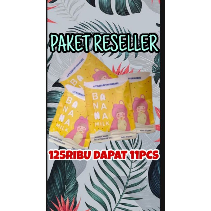 paket reseller 11pcs•Masker jungkok BTS viral tiktok|Banana Milk Mask | Masker Organik Pisang