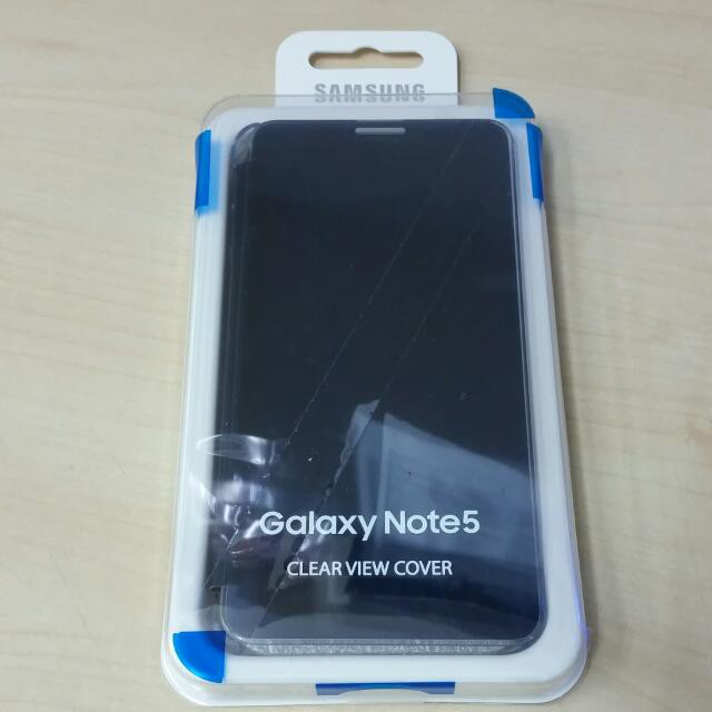 DISKON 50% CLEAR VIEW COVER GALAXY NOTE5