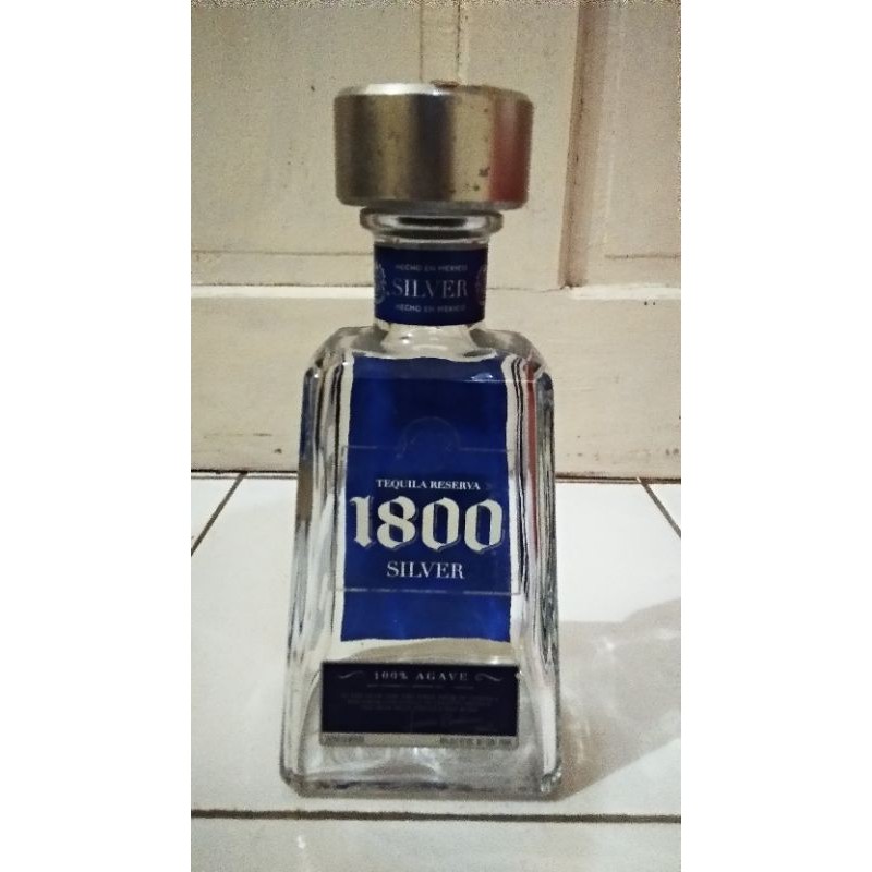 Jual Botol Bekas 1800 Silver Tequila.