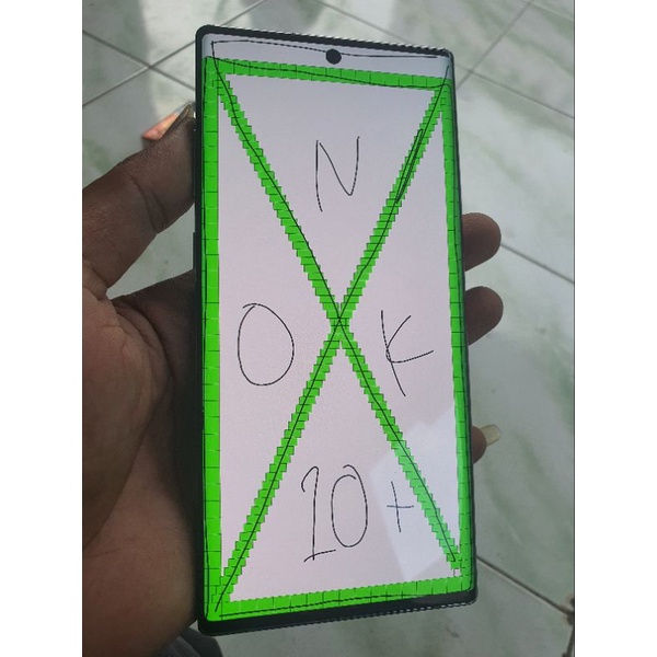 lcd samsung note 10 plus ori copotan