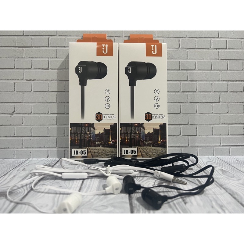 Headset Handsfree JB-05 + Mic Extra Bass